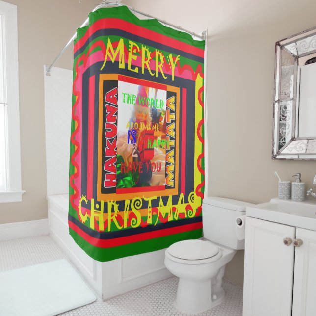 Rideaux De Douche Le monde autour de moi est heureux de vous avoir - (En situation)