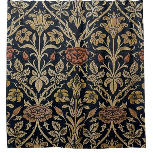 Rideaux De Douche Le nouveau d'art, motif d'époque de belle, cru,