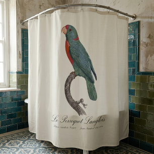 Rideaux De Douche Le Perroquet Langlois de Jacques Barraband
