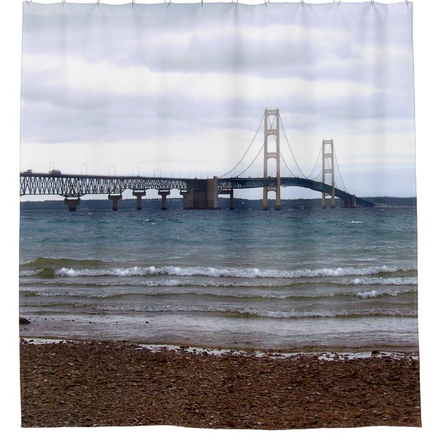 Rideaux De Douche Le pont Mackinac (Devant)
