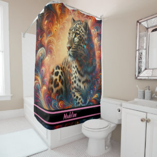 Rideaux De Douche Le rêve léopard : l'évasion de la jungle