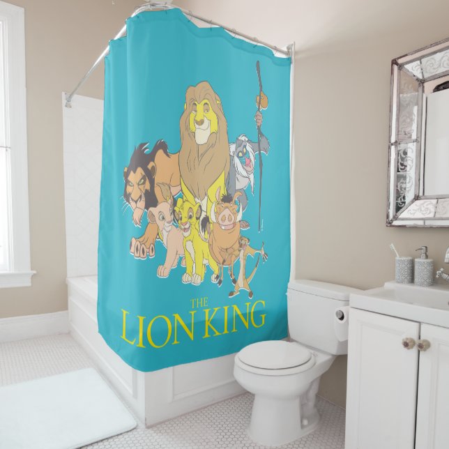 Rideaux De Douche Le Roi Lion| Titre et caractères (En situation)