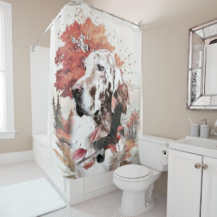 Rideaux De Douche Le Setter Anglais,  Passion de la Chasse