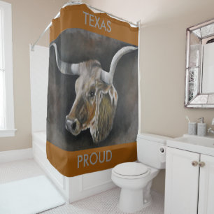 Rideaux De Douche Le Texas Longhorn