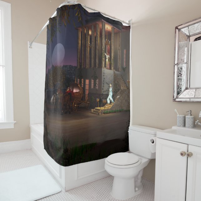 Rideaux De Douche L'entraîneur de Cendrillon (En situation)