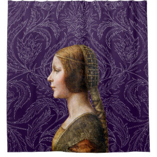 Rideaux De Douche Leonardo da Vinci Portrait La Bella Principessa