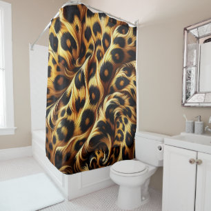 Rideaux De Douche Leopard Glow : Embrassez le confort exotique