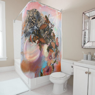 RIDEAUX DE DOUCHE LEOPARDS DE SPLENDORA
