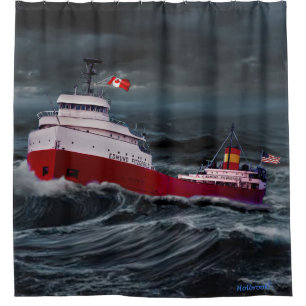 RIDEAUX DE DOUCHE L'ÉPAVE DE L'EDMUND FITZGERALD