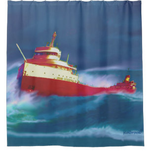RIDEAUX DE DOUCHE L'ÉPAVE DE L'EDMUND FITZGERALD