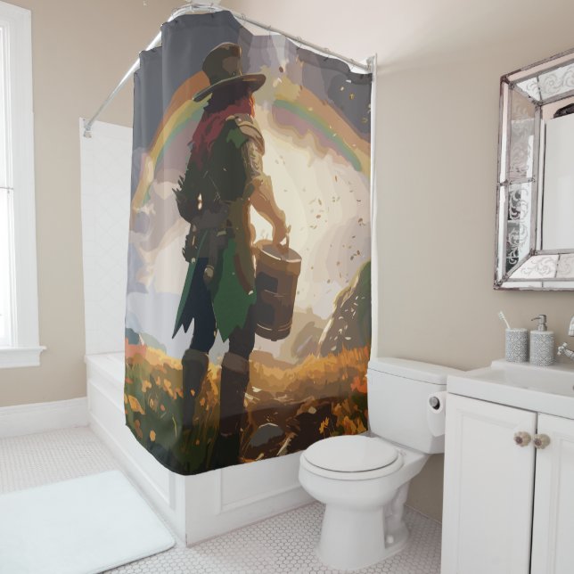 Rideaux De Douche Leprechaun Hideaway (En situation)