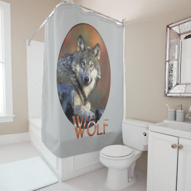 Rideaux De Douche Les amateurs de loups (En situation)