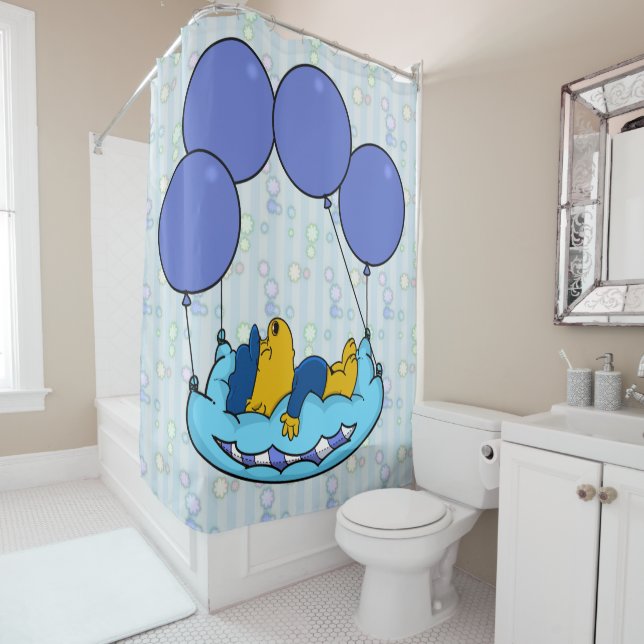 Rideaux De Douche Les ballons Coussins de Ferald (En situation)
