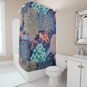 Rideaux De Douche Les cerfs dans la forêt, William Morris