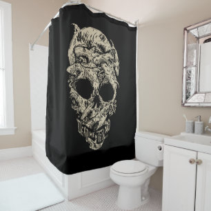 Rideaux De Douche Les morts disent non au crâne