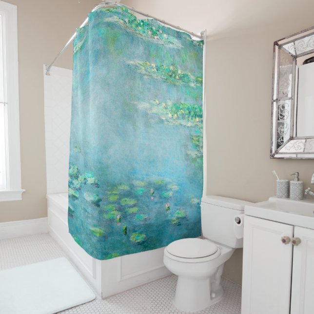 Rideaux De Douche Les Nympheas Water Lilies Art (En situation)