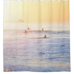 Rideaux De Douche Les surfeurs sur la plage