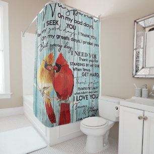 Rideaux De Douche Letter Family Decoration