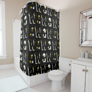 Rideaux De Douche Lettre sport Woodstock Varsity Motif