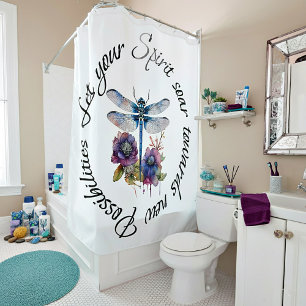 Rideaux De Douche Libellule - esprit de nouvelles possibilités