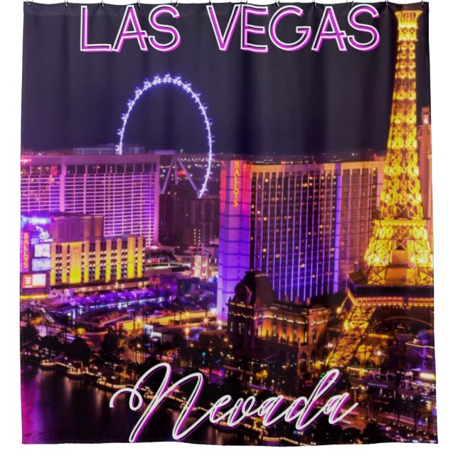 Rideaux De Douche Ligne d'atterrissage de Las Vegas (Devant)