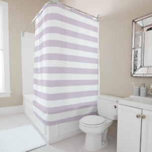 Rideaux De Douche Lilac Grandes violettes et blanches   Couleurs mod