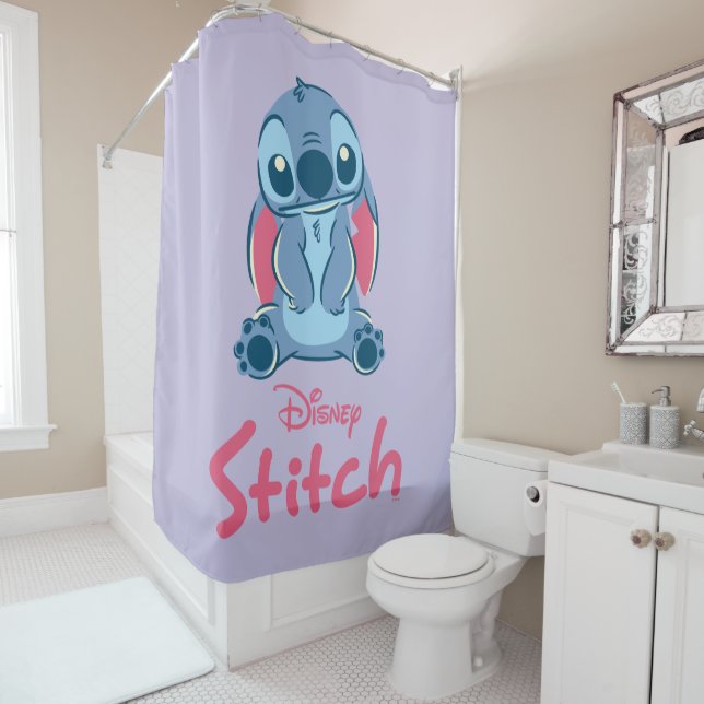 Rideaux De Douche Lilo & Stich| Stitch & Scrump (En situation)