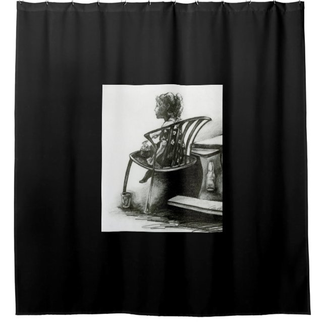 Rideaux De Douche L'imagination nourrit ma réalité (Devant)