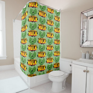 Rideaux De Douche L'incroyable logo Hulk