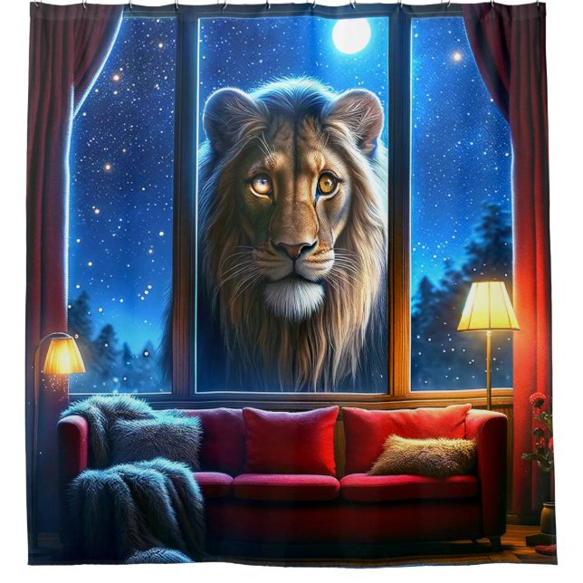 Rideaux De Douche Lion (Devant)