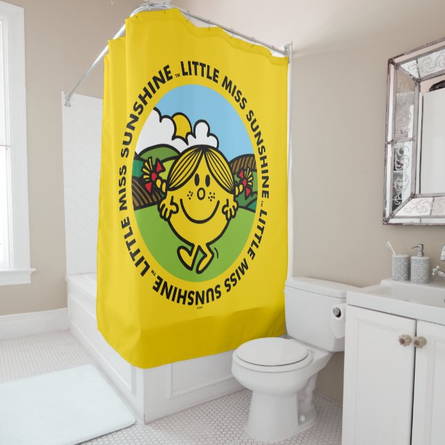 Rideaux De Douche Little Miss Sunshine | Cercle solaire (En situation)