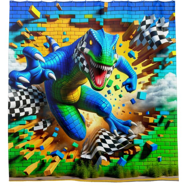 Rideaux De Douche Lizard Art (Devant)