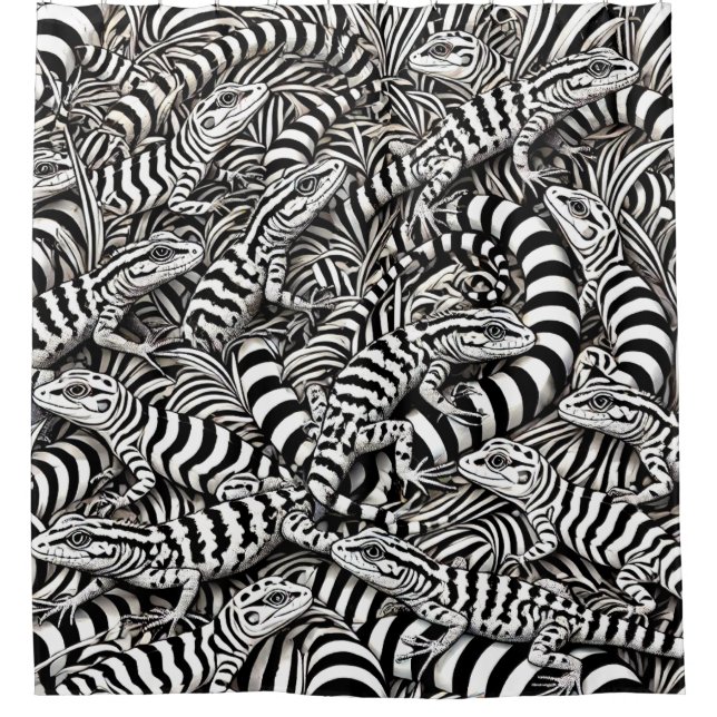 Rideaux De Douche Lizard Art (Devant)