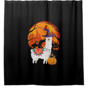Rideaux De Douche Llama Costume Halloween pour enfants Citrouille
