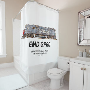Rideaux De Douche Locomotive diesel EMD GP60 du Pacifique Sud