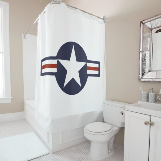 Rideaux De Douche Logo de la Force aérienne (En situation)