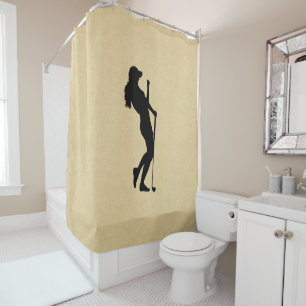Rideaux De Douche Look en cuir pour dames
