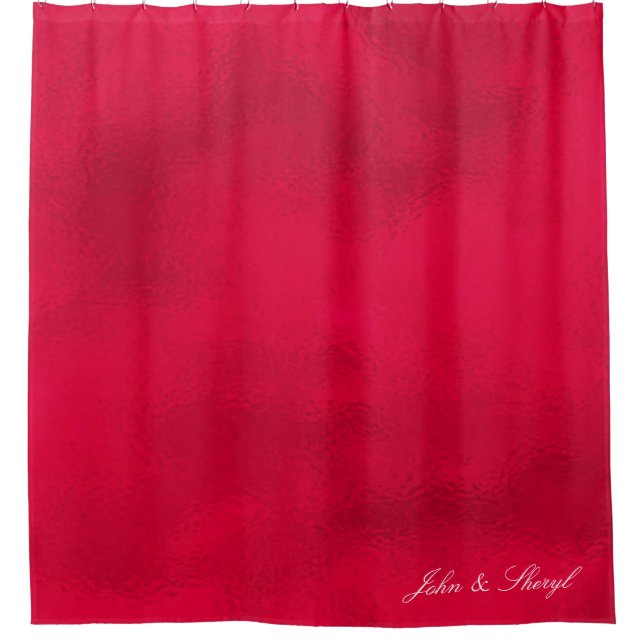 Rideaux De Douche Luxe Ruby Red Foil Texture personnalisée (Devant)