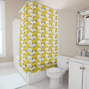 Rideaux De Douche M. Happy Motif de sourires clignotants