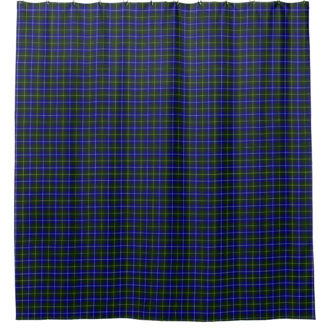 Rideaux De Douche Macneil de Barra tartan bleu vert plaid (Devant)