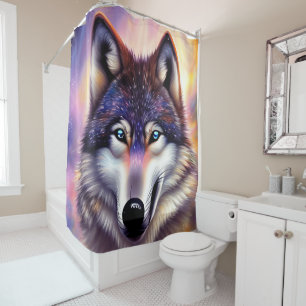 Rideaux De Douche Magnificence Masculine du loup