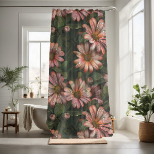 Rideaux De Douche Magnifique décoration fleurie qui attire l'oeil