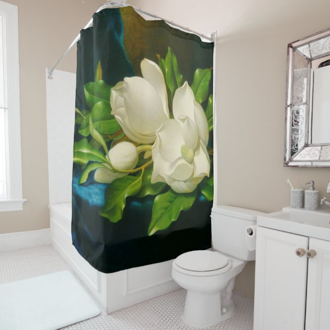 Rideaux De Douche Magnolias géant Martin Johnson Heade Fine Art (En situation)