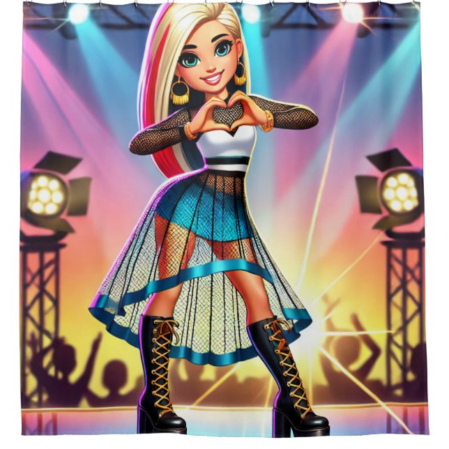 Rideaux De Douche Mains du coeur (Devant)