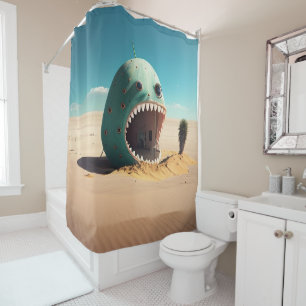 Rideaux De Douche Maison monstre du désert