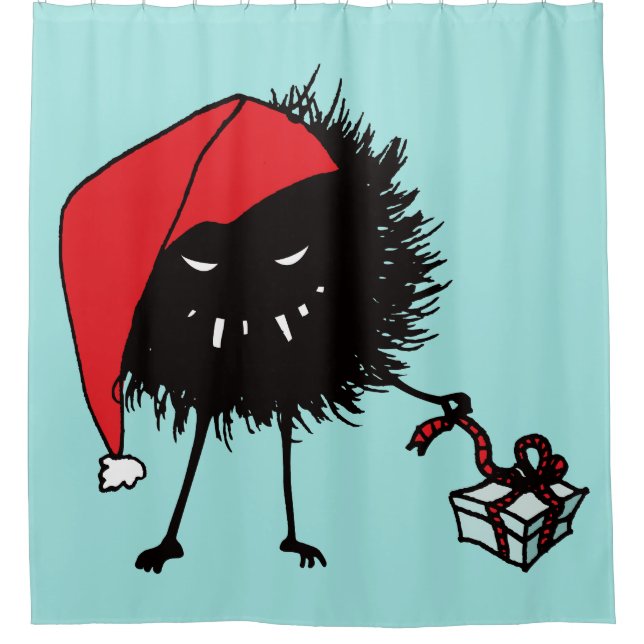 Rideaux De Douche Mal Noël Bug - Présent (Devant)