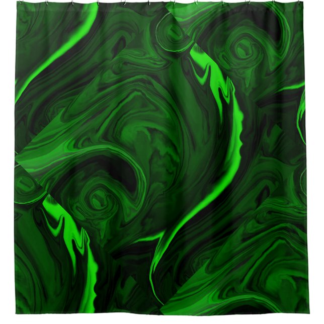 Rideaux De Douche malachite vert texture (Devant)
