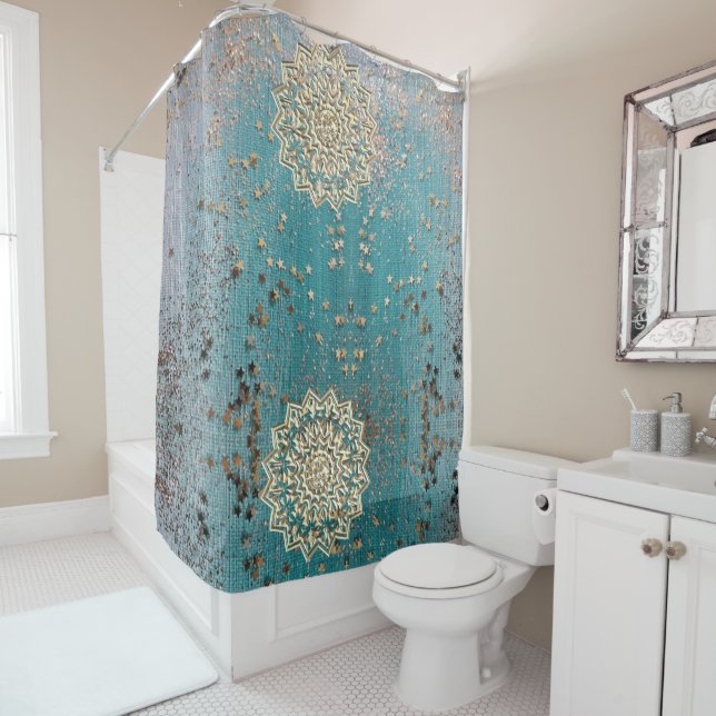 Rideaux De Douche Mandala (En situation)