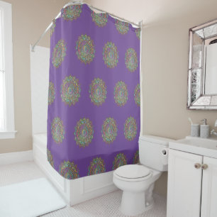 Rideaux De Douche Mandala Inde Style 1