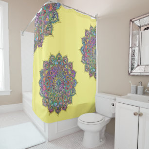 Rideaux De Douche Mandala Inde Style 1